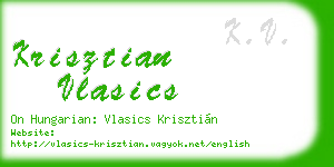 krisztian vlasics business card